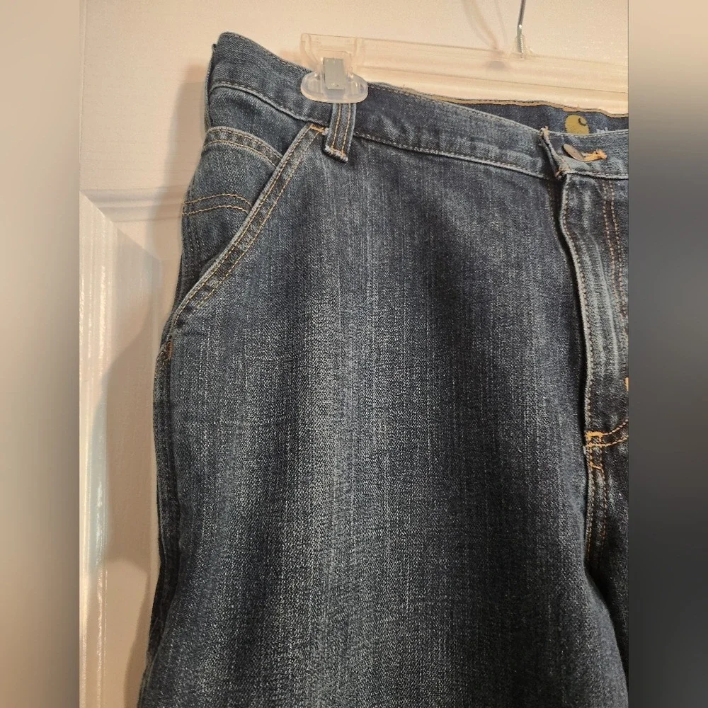 Carhartt 103327-966 Blue Ridge‎ Relaxed Fit Holter Denim Carpenter Jeans 36x34